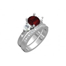 Item No.: 250-406 Engagement Rings with AA grade CZ